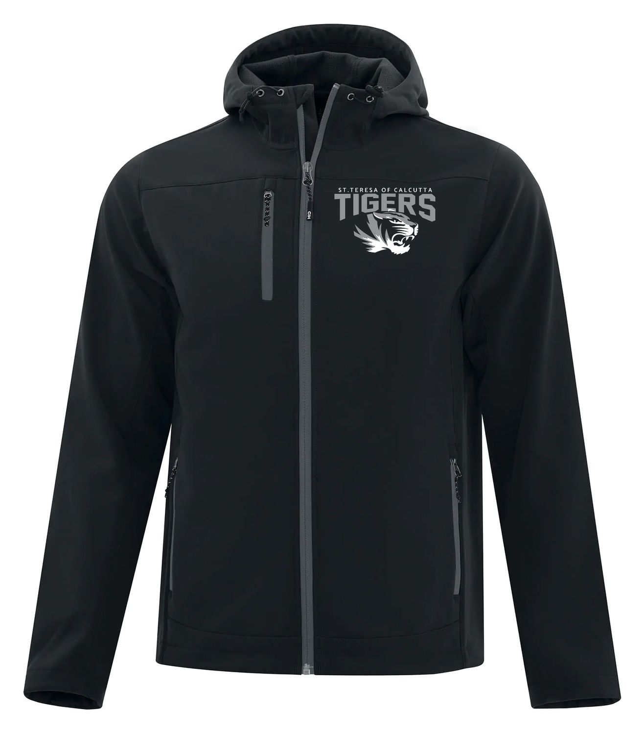 COAL HARBOUR® EVERYDAY HOODED WATER REPELLENT STRETCH SOFT SHELL JACKET. J7605