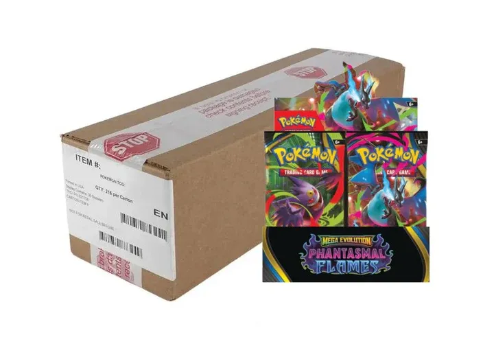 Pokemon: Mega Evolutions - Phantasmal Flames [Booster Display Box] Sealed Case - 6 x Booster Display Boxes