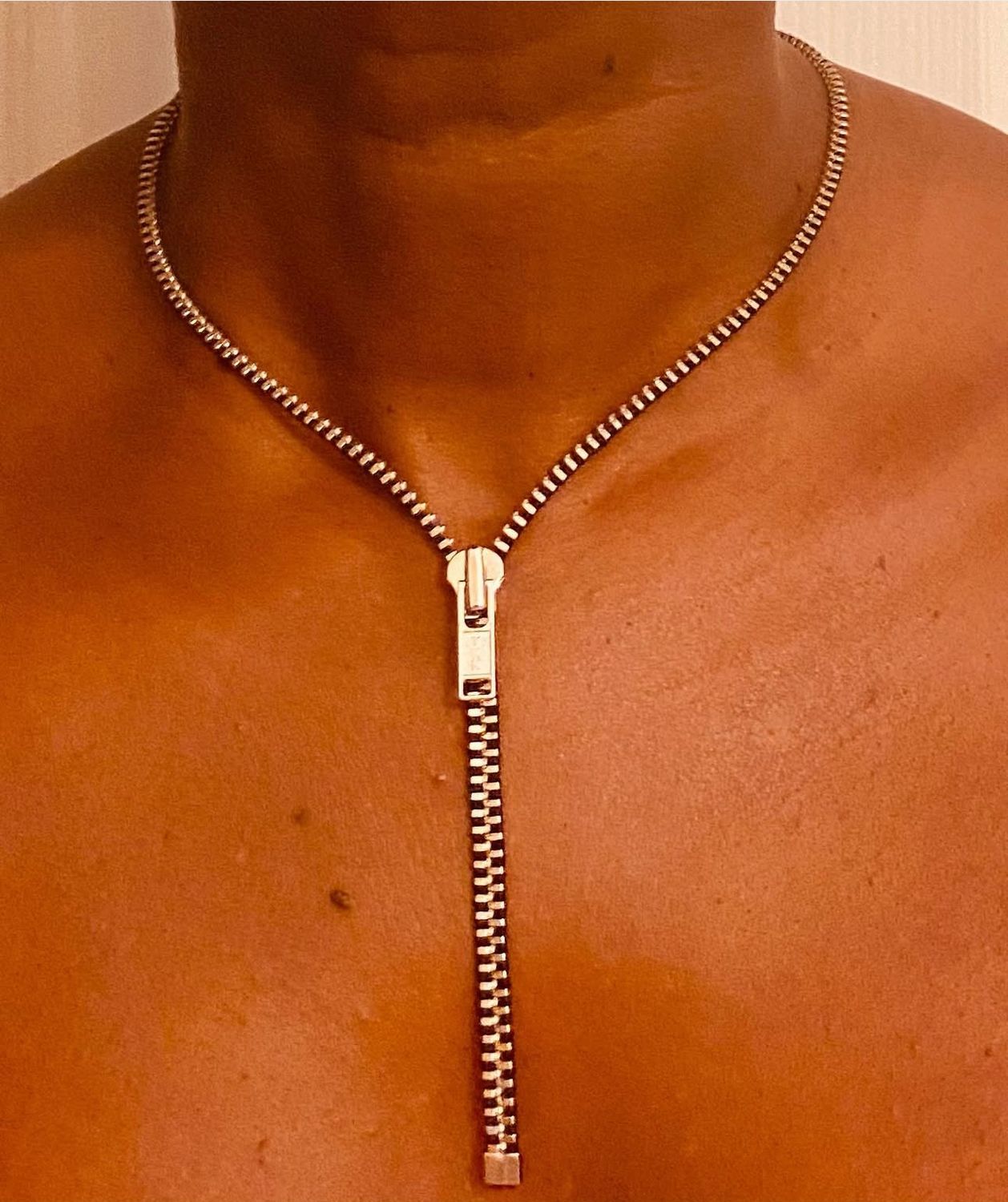 Simple zippo necklace
