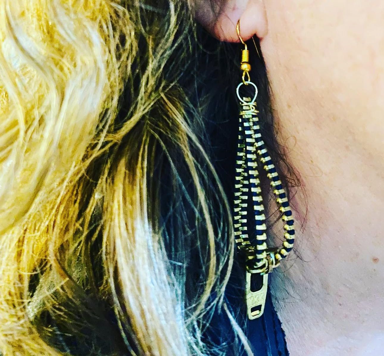 Zipper earrings