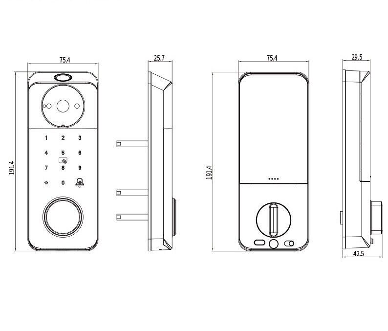 Deadbolt Camera Smart Lock – DC190