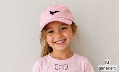 Kids Cap rosa mit Papagoy, Gildefest - StickBina