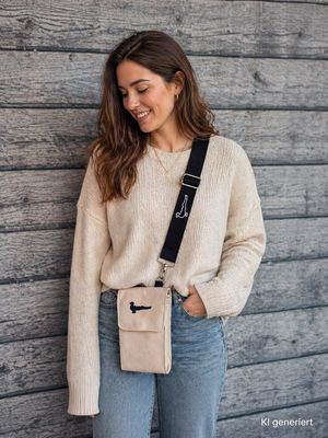 Taschenträgergurt bestickt mit Papagoy, Gildefest - StickBina