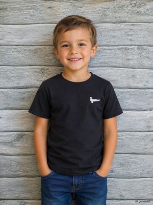 Kinder Gilde T-Shirt schwarz , bestickt mit Papagoy &, Junge- StickBina Kinder Gilde T-Shirt schwarz , bestickt mit Papagoy &, Junge- StickBina