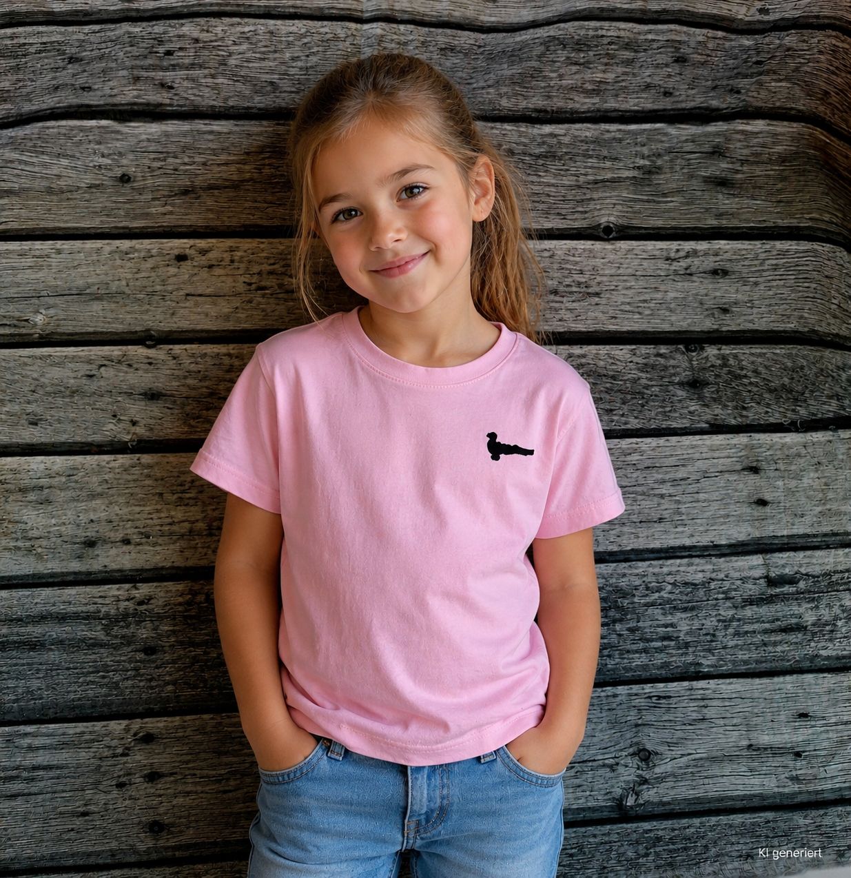 Kinder Gilde T-Shirt rosa, blau, grün, bestickt mit Papagoy &, Junge / Mädchen- StickBina Kinder Gilde T-Shirt rosa, blau, grün, bestickt mit Papagoy &, Junge / Mädchen- StickBina