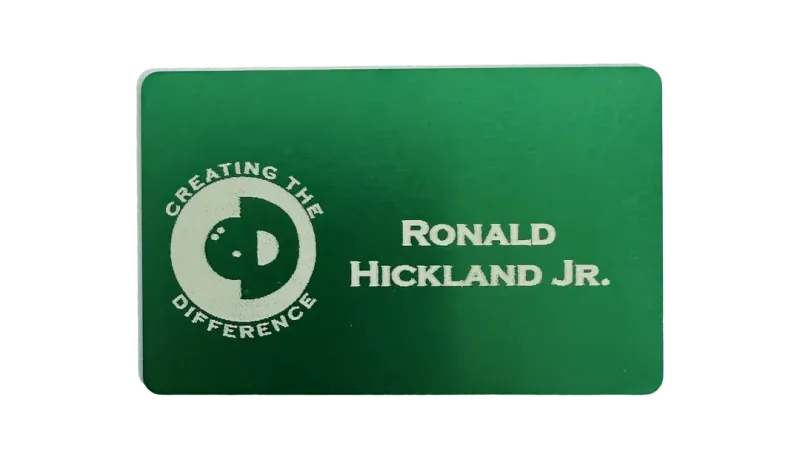 Anodized Aluminum Name Tag