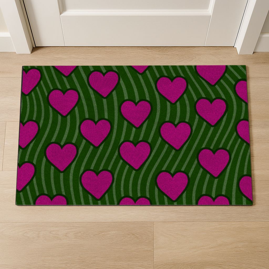 Deurmat Henriëtte Groen Roze