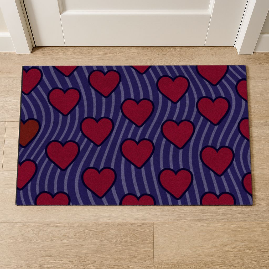 Deurmat Henriëtte Blauw Rood