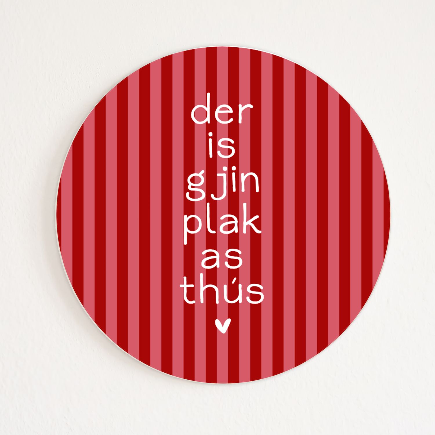 Muurcirkel Gjin Plak As Thús