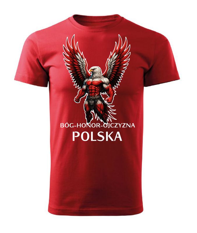 Koszulka patriotyczna - BÓG HONOR OJCZYZNA