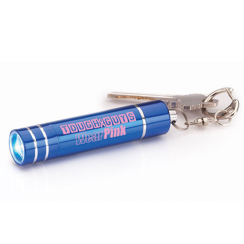 Tough Guys Wear Pink Flashlight Keychain