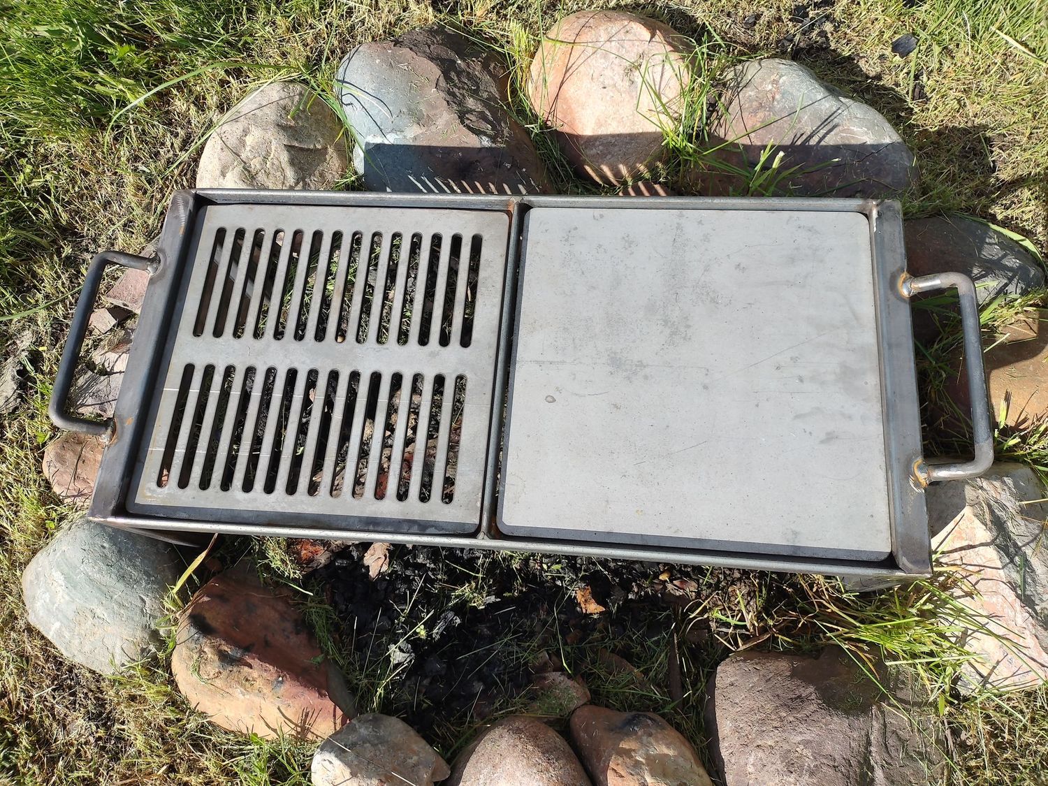 Campfire Cooking Grill/Griddle-USA Made-Free Shipping