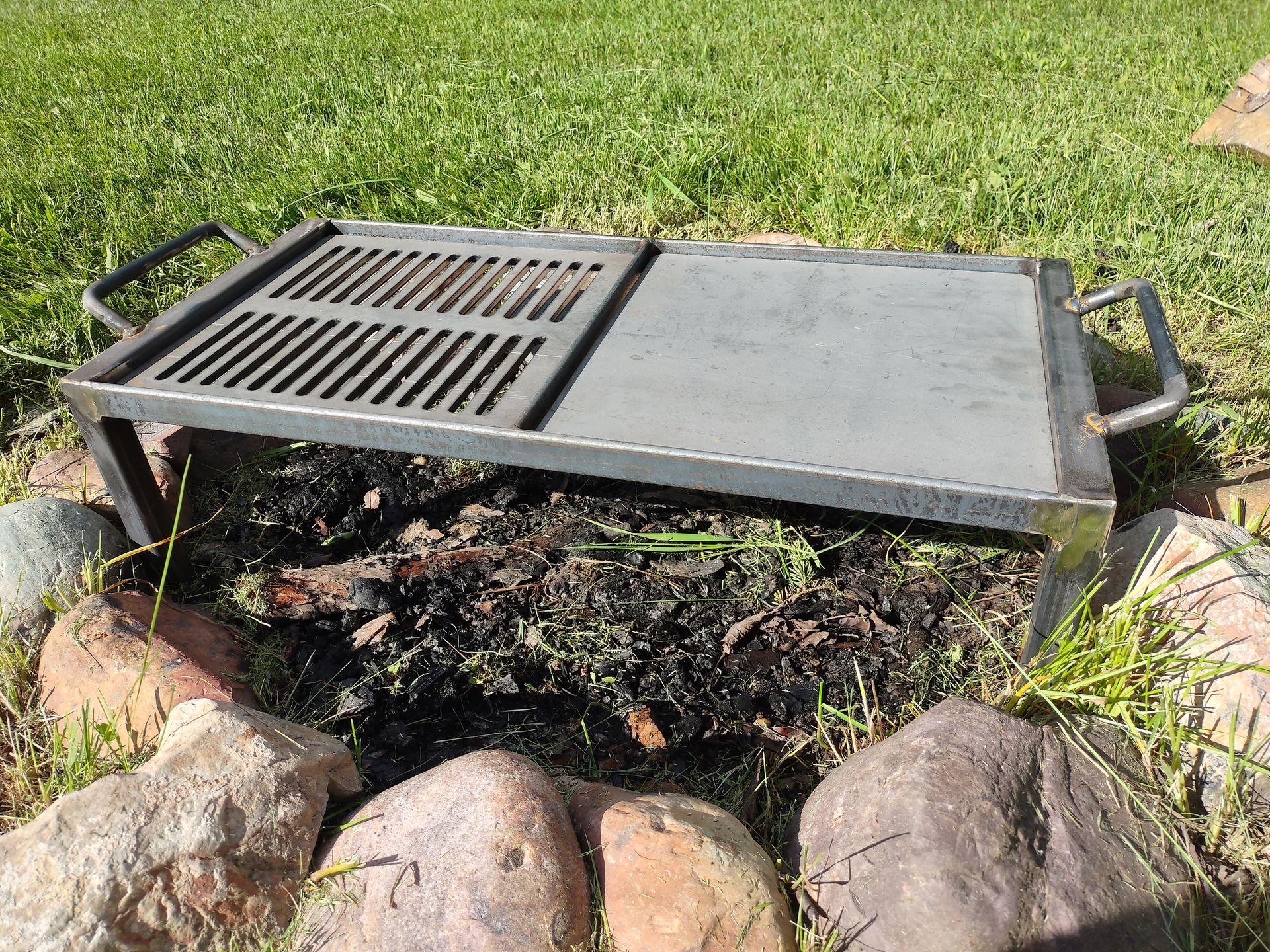 Campfire Cooking Grill/Griddle-USA Made-Free Shipping