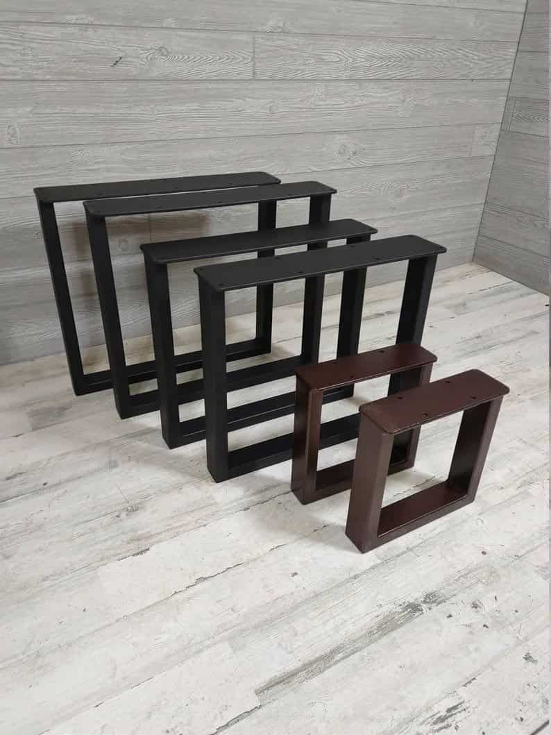 Metal Table Legs - U Style - Set of 2 Metal Table Legs - U Style - Set of 2