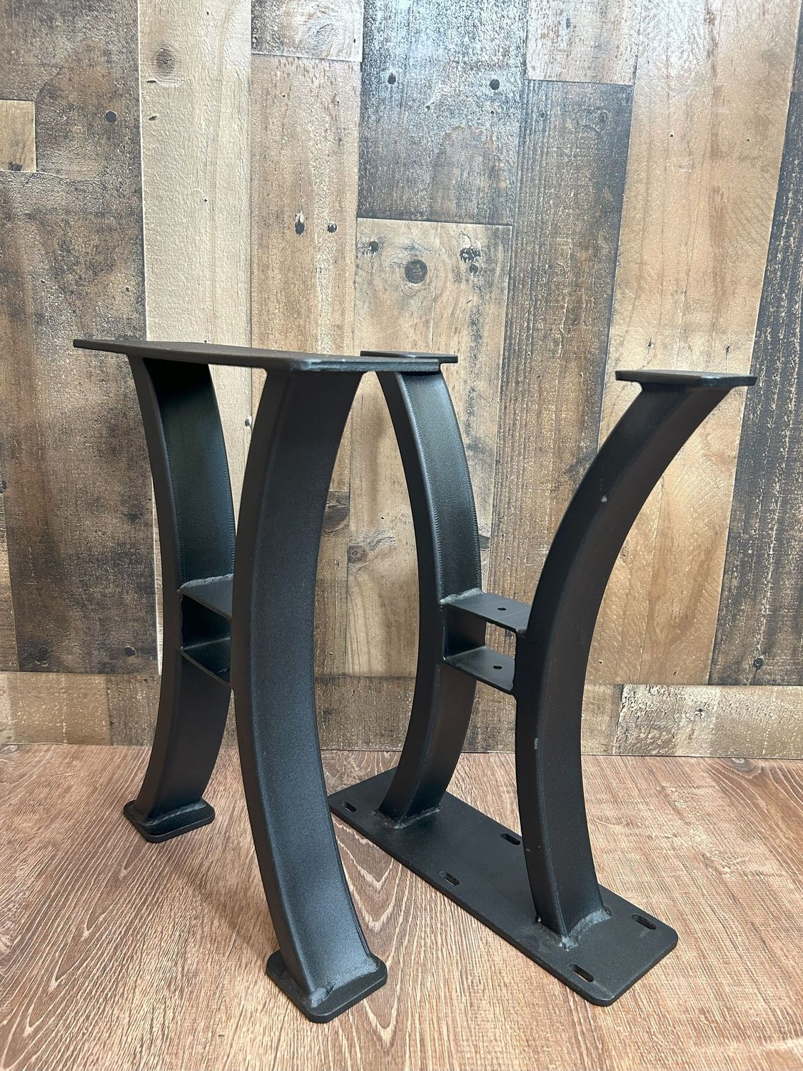Heavy Duty Curved Beam Style American Made Bench Legs (Set of Two)