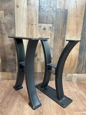 Heavy Duty Curved Beam Style American Made Bench Legs (Set of Two) Heavy Duty Curved Beam Style American Made Bench Legs (Set of Two)