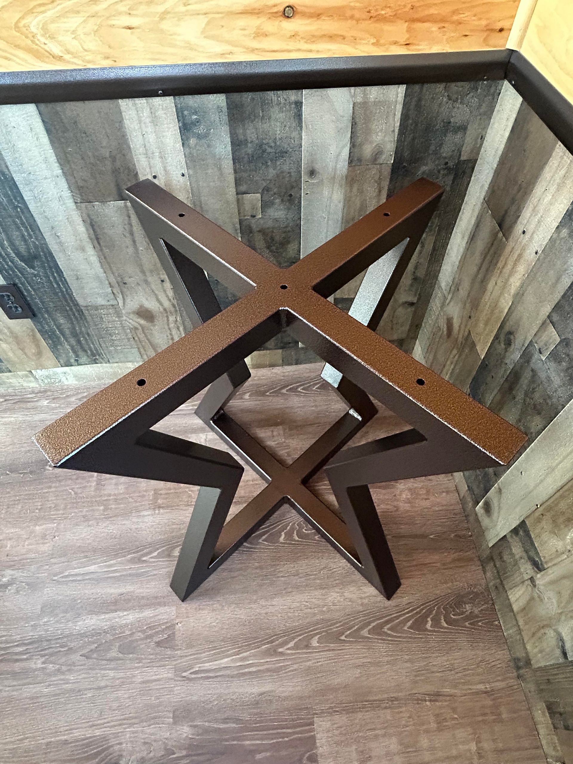 Hourglass Style Metal Table Base