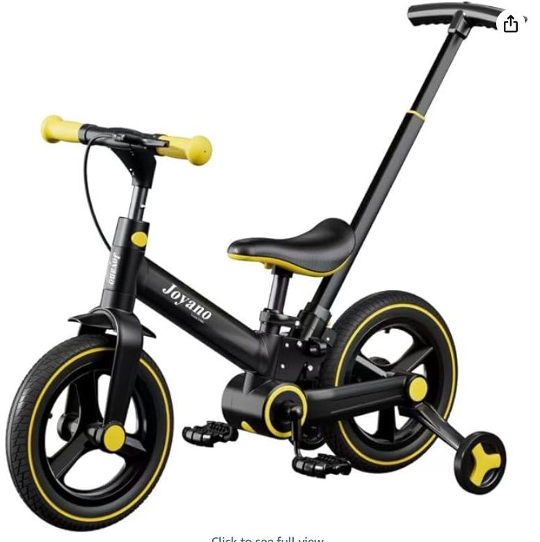 Joyano 6-in-1 Multifunctional Foldable Tricycle/Balance Bike/Push Bike for 3-8 Yrs Kids