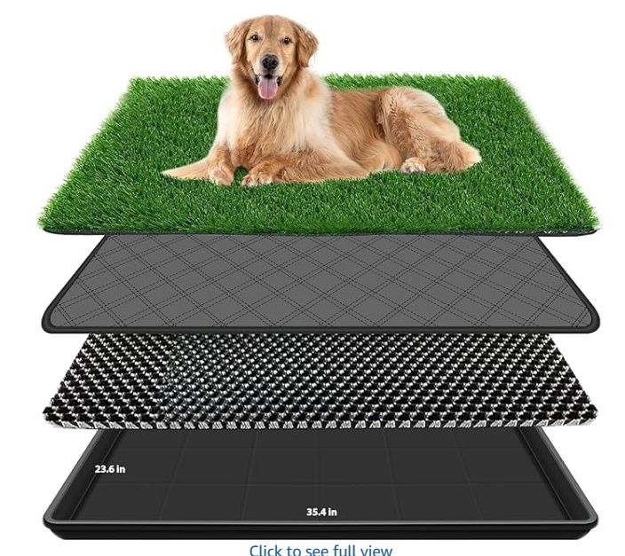 Embellbatt Dog Grass Pad with Tray