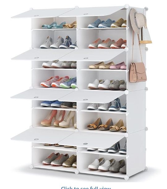 HOMIDEC Shoe Rack, 8 Tier Shoe Storage Cabinet 32 Pair