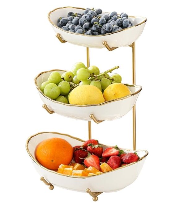 HOMKULA Fruit Bowl for Kitchen Counter
