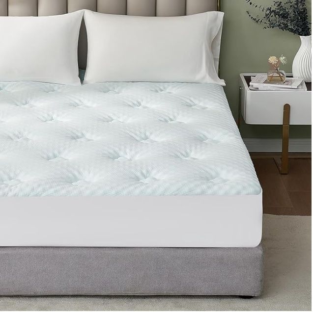 Hansleep Memory Foam Mattress Topper Queen Size