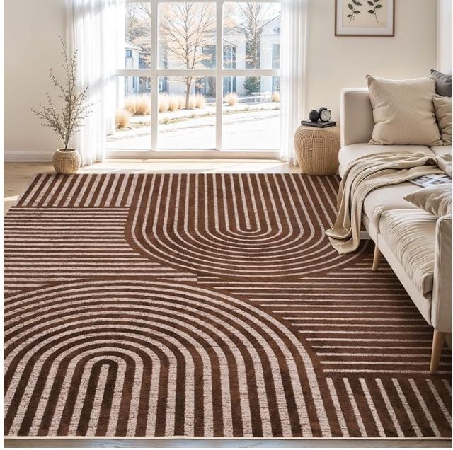 RESARE Boho Area Rug 6x9ft Machine Washable Non-Slip Soft