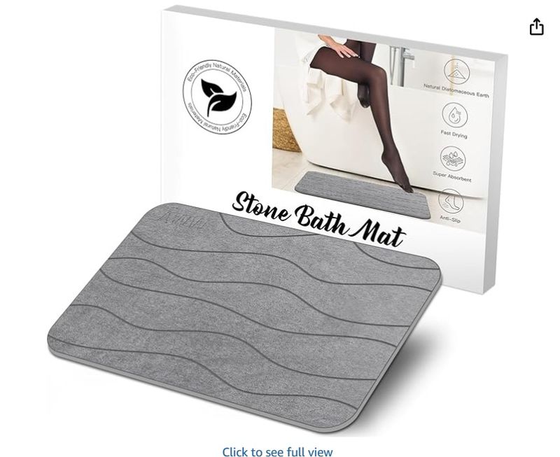 Stone bath mat 16&quot; x 24&quot;