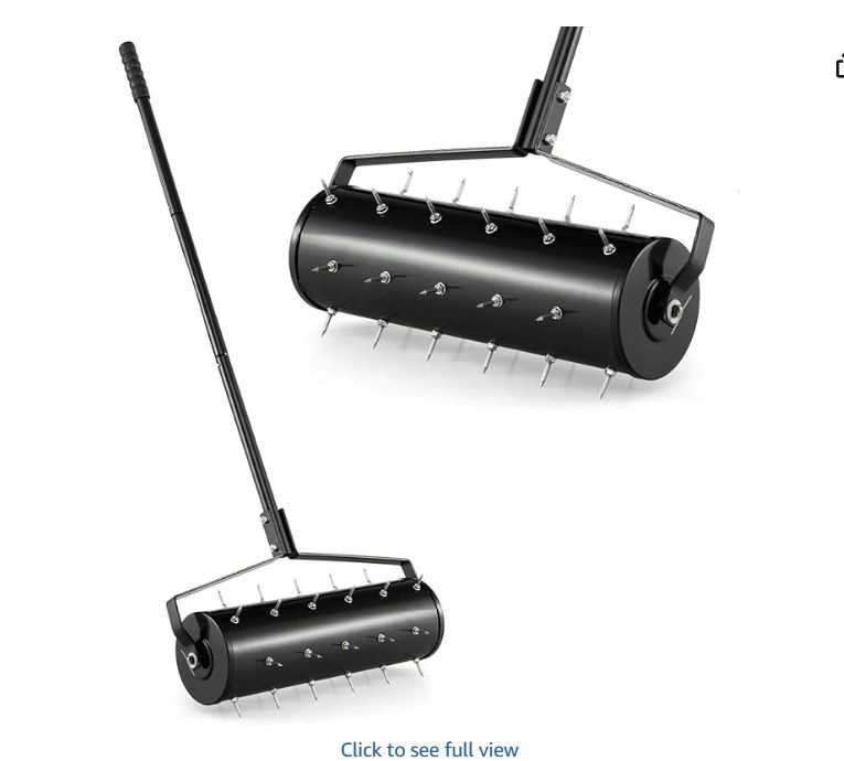 VEVOR Rolling Lawn Aerator, 21-inch Heavy-Duty