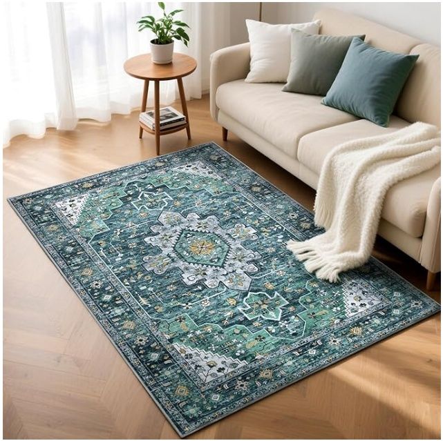 Blue area rug 5&#39; x 7&#39;