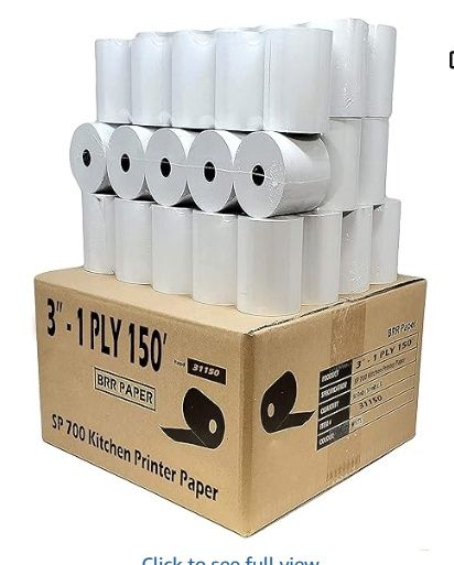 CASH REGISTER PAPER FOR STAR SP700 3&quot; x 150&#39;
