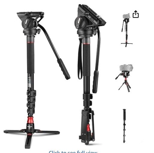 NEEWER Professional Camera Monopod with Feet