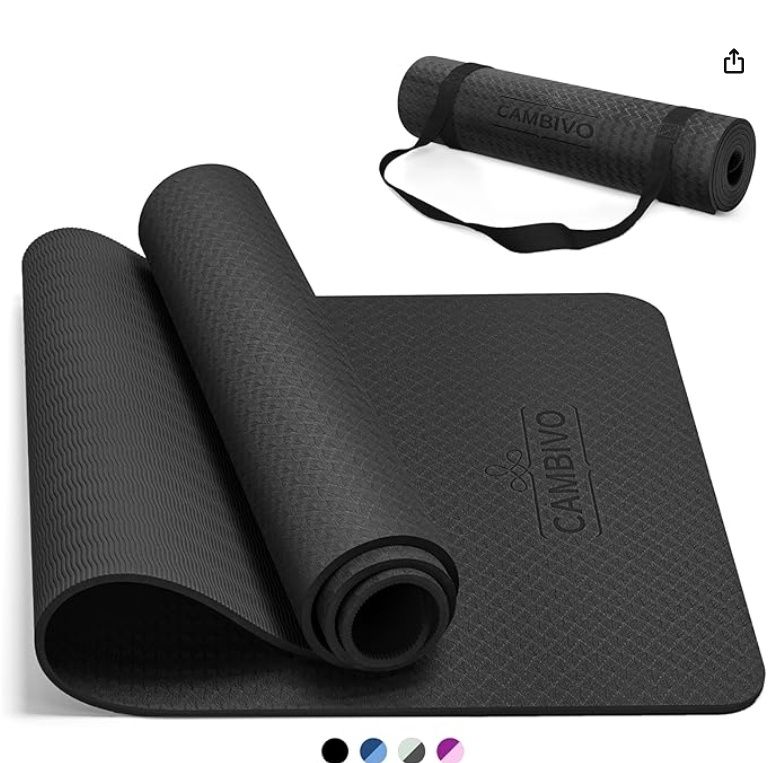 CAMBIVO Extra Thick Yoga Mat for Women Men Kids