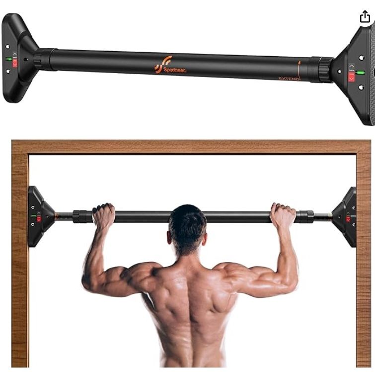 Sportneer Pull Up Bar: Strength Training Chin up Bar without Screws