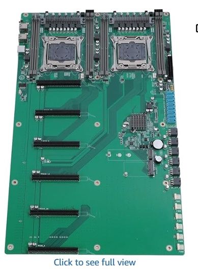 CPU Motherboard,DDR4 LGA2011 Mining Motherboard Dual Socket