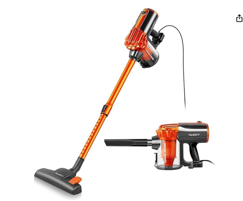 iwoly V600 Corded Vacuum Cleaner 500W with 23ft Long Cord