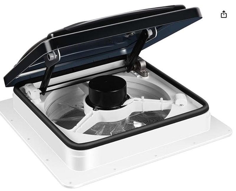 Starvent 11&quot; RV Roof Vent Fan 6-Speed-Reversible
