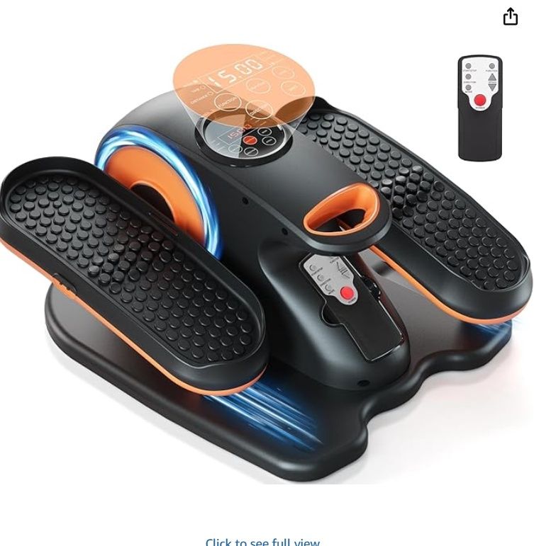 Under Desk Elliptical Machine, Electric Seated Pedal Exerciser
