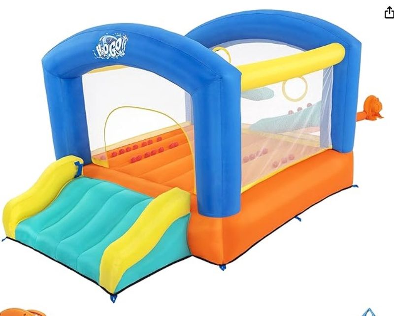 BESTWAY H2OGO! Indoor Outdoor Inflatable Leap &amp; Play Mega Bouncer