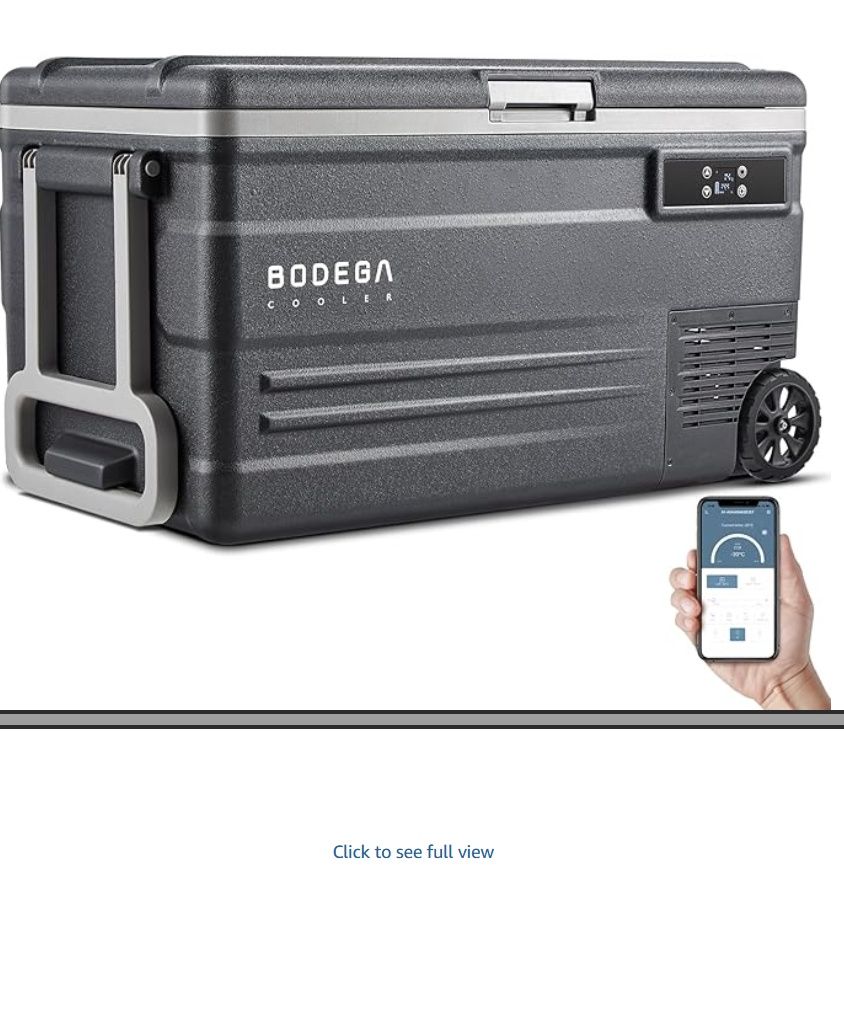 BODEGACOOLER 12 Volt Refrigerator, 80 Quart (75L) Car Refrigerator Camping Fridge