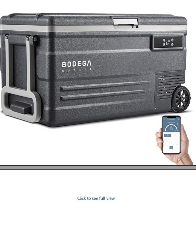 BODEGACOOLER 12 Volt Refrigerator, 80 Quart (75L) Car Refrigerator Camping Fridge