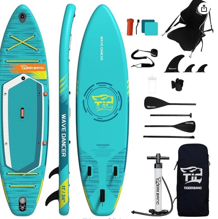 Tigerx Bang 11&#39;6&quot;/11&#39;/10&#39; Inflatable Paddle Board with Complete Accessories
