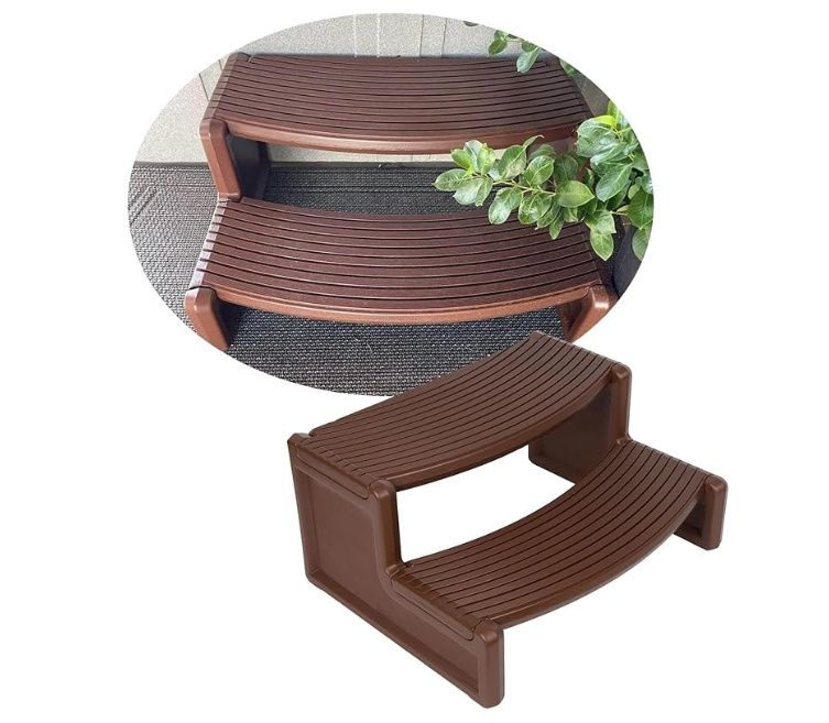 HECASA Spa Step Hot Tub 2-Step Universal Outdoor Indoor Step Stool
