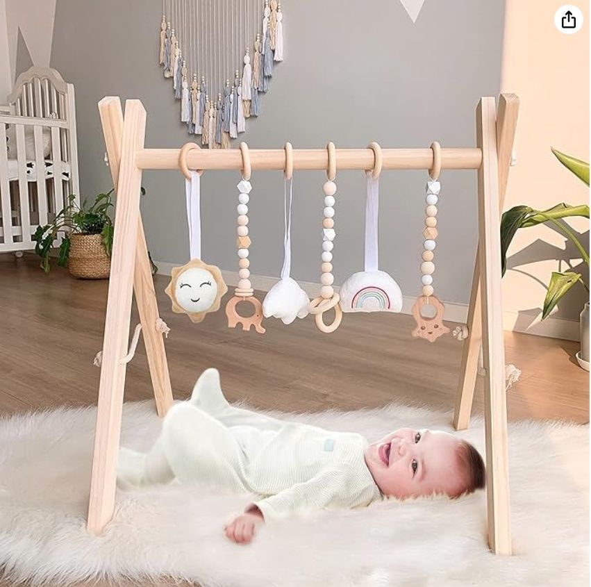 Wood city  Baby Play Gym, WOOD CITY Foldable Baby Gym