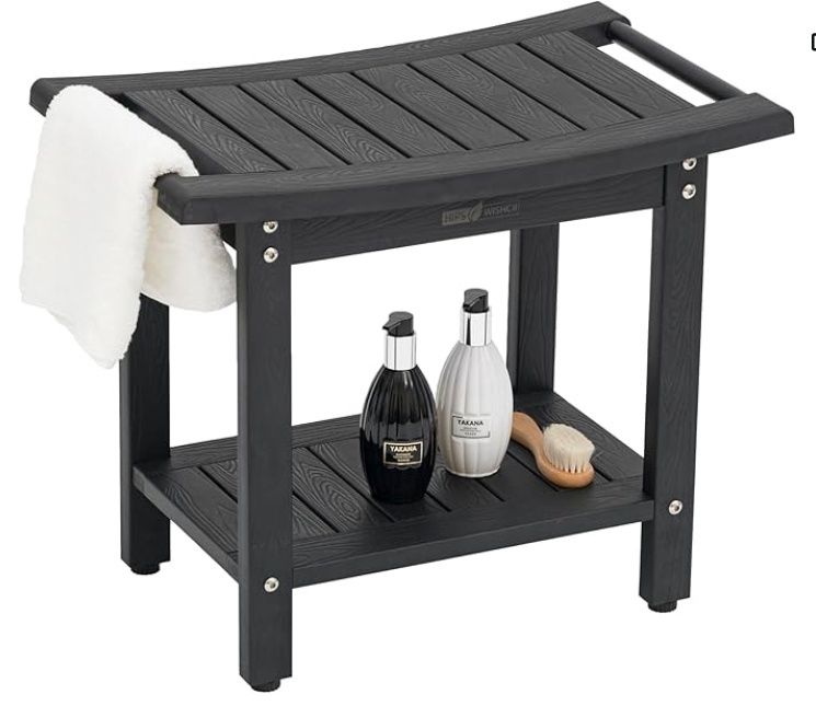 WISHCII Waterproof Shower Chair for Inside Shower