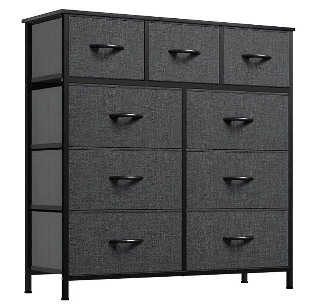 YITAHOME Dresser with 9 Drawers - Fabric Storage Tower