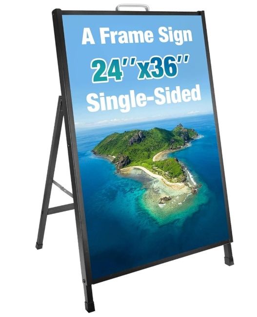Miuwauer 24 x 36 Inch A Frame Sign Portable Single-Sided