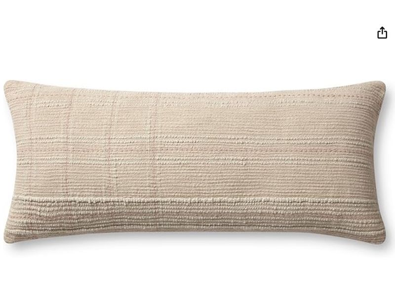 Angela Rose x Loloi - Ivory/Blush Cover &amp; Poly Pillow