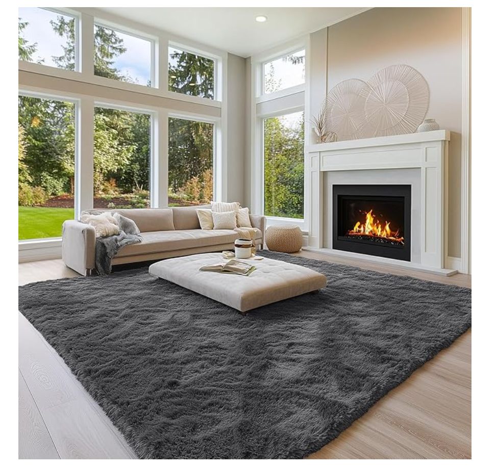 OLANLY Fluffy Area Rug