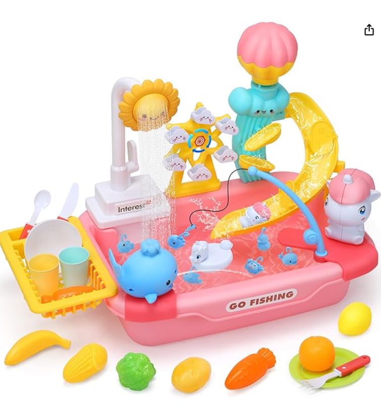 CUTE STONE Kids Play Sink